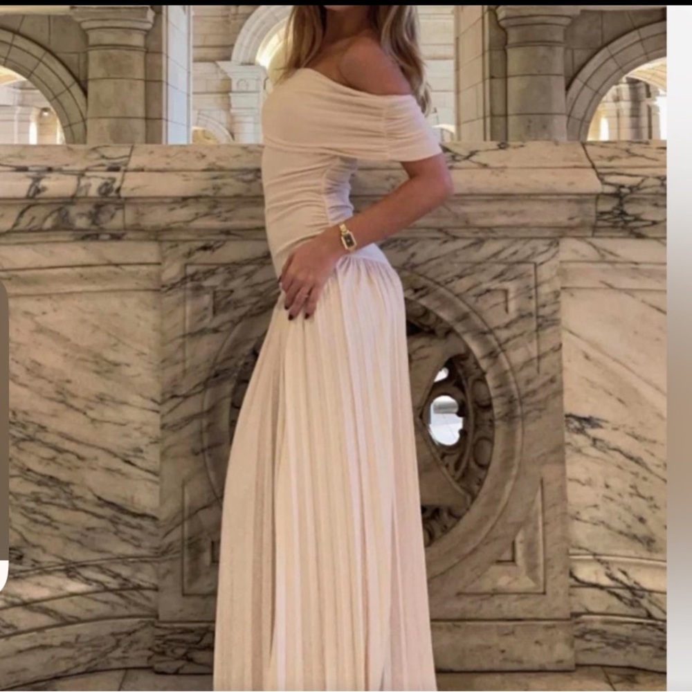 Lioness Field of Dreams Cream Off-Shoulder Maxi Skirt - Picture 11 of 12
